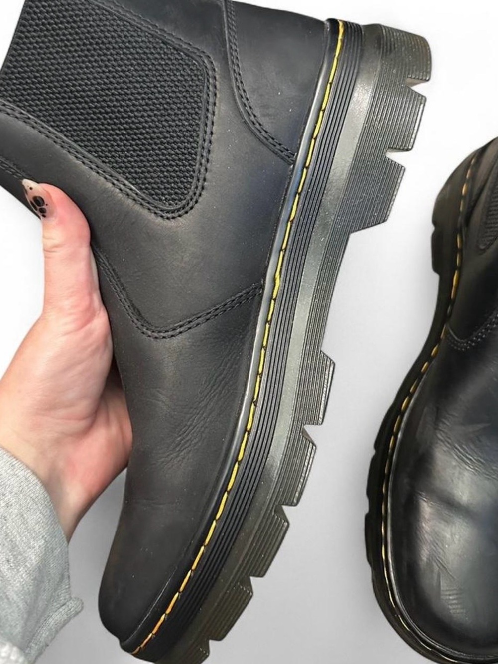 Women’s Black Leather Chelsea Boots - Picture 4 of 6